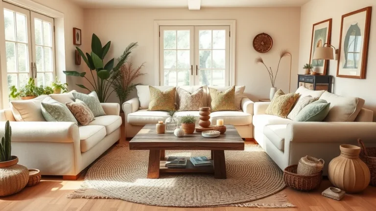 23 Earthy Living Room Ideas to Create a Cozy Escape You’ll Love!