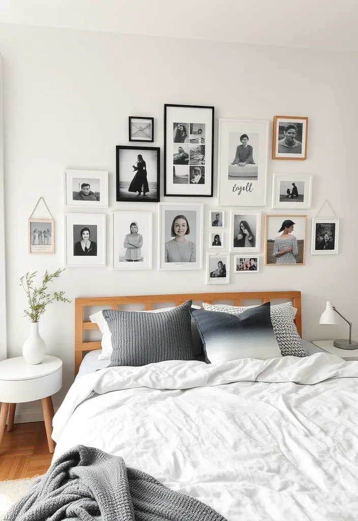 23 Fresh Scandinavian Bedroom Ideas That Will Transform Your Space! - 9. Incorporate Art and Personal Touches