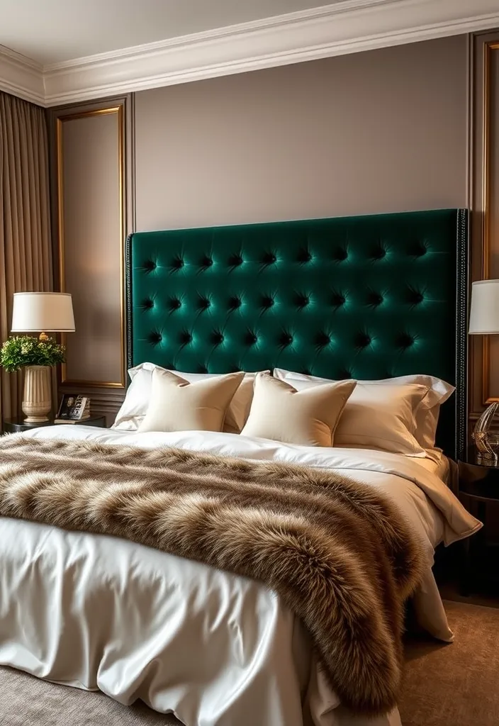 23 Italian Bedrooms That Redefine Modern Elegance (You Won't Believe #5!) - 1. Opulent Textures: Velvet and Silk