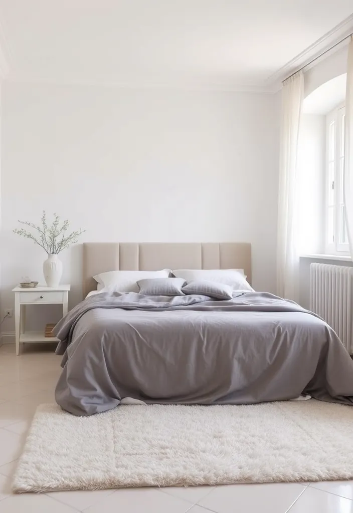 23 Italian Bedrooms That Redefine Modern Elegance (You Won't Believe #5!) - 4. Neutral Elegance: Soft Whites and Grays