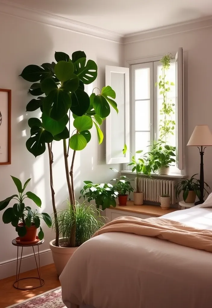 23 Italian Bedrooms That Redefine Modern Elegance (You Won't Believe #5!) - 8. Nature-Inspired: Indoor Plants and Greenery