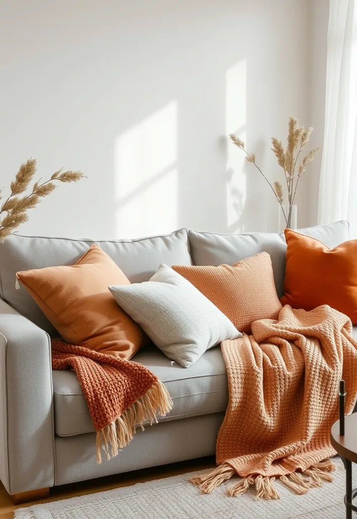 23 Japandi Living Room Ideas for a Tranquil Space (Wait Until You See #15!) - 12. Soft Fabrics and Pillows for Comfort