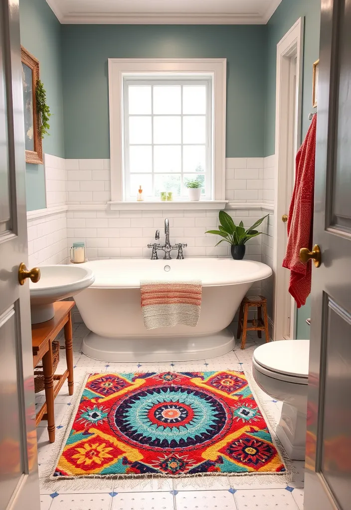 23 Small Bathroom Ideas That'll Make You Say 'Why Didn't I Think of That?' - 11. Creative Bath Mats