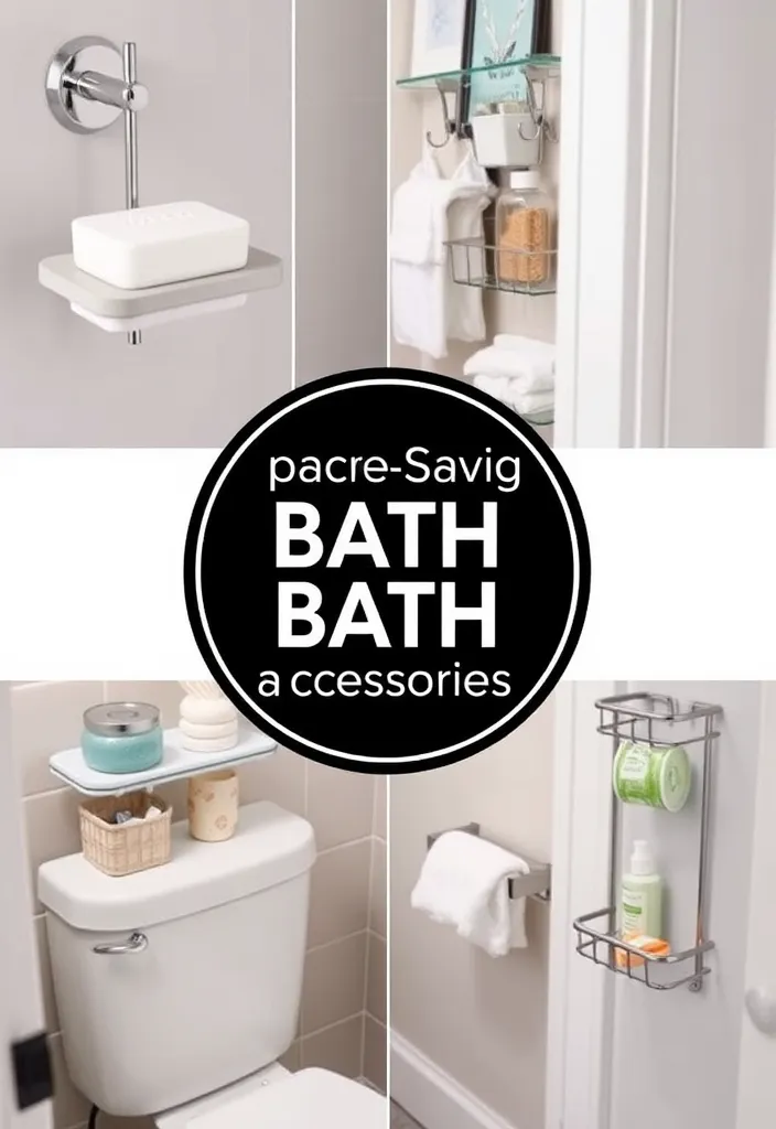 23 Small Bathroom Ideas That'll Make You Say 'Why Didn't I Think of That?' - 17. Space-saving Bath Accessories