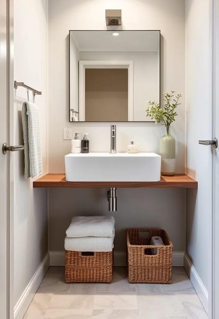 23 Small Bathroom Ideas That'll Make You Say 'Why Didn't I Think of That?' - 4. Floating Vanities