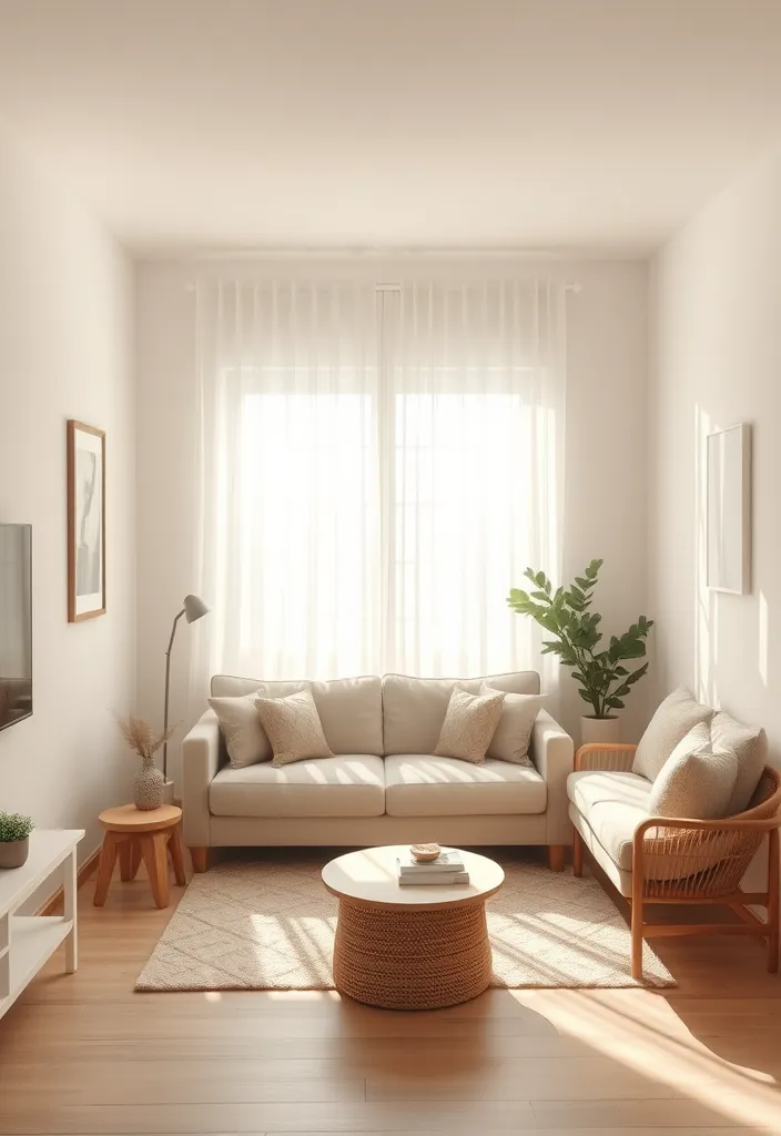 23 Small Living Room Paint Colors That'll Make Your Space Feel Twice As Big! - 1. Soft White: The Ultimate Neutral