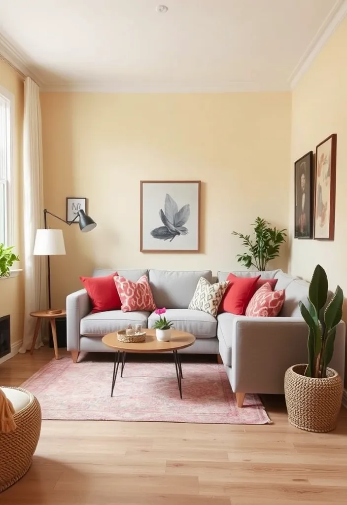 23 Small Living Room Paint Colors That'll Make Your Space Feel Twice As Big! - 20. Soft Butter: Warm and Cozy