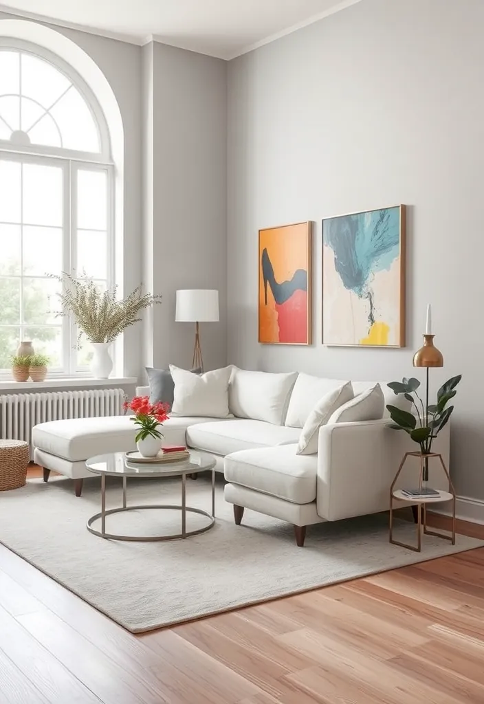 23 Small Living Room Paint Colors That'll Make Your Space Feel Twice As Big! - 3. Pale Grey: Subtle Sophistication