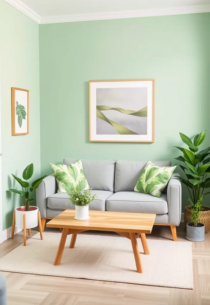 23 Small Living Room Paint Colors That'll Make Your Space Feel Twice As Big! - 4. Mint Green: Refreshing and Bright