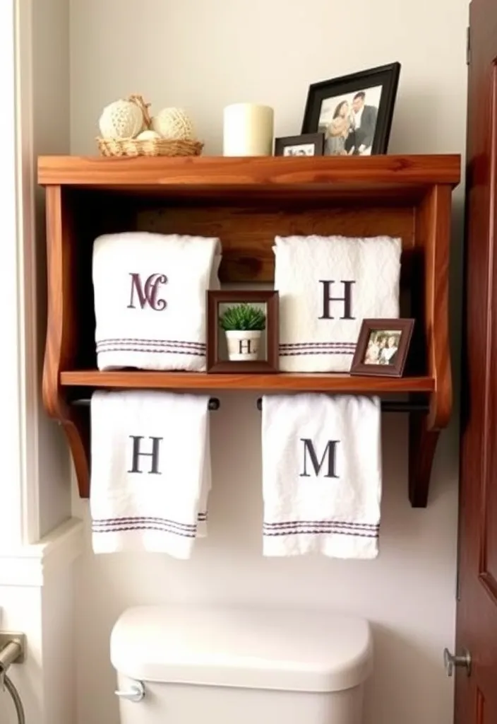 23 Stunning Bathroom Shelf Decor Ideas That Will Transform Your Space! - 16. Personalized Touches