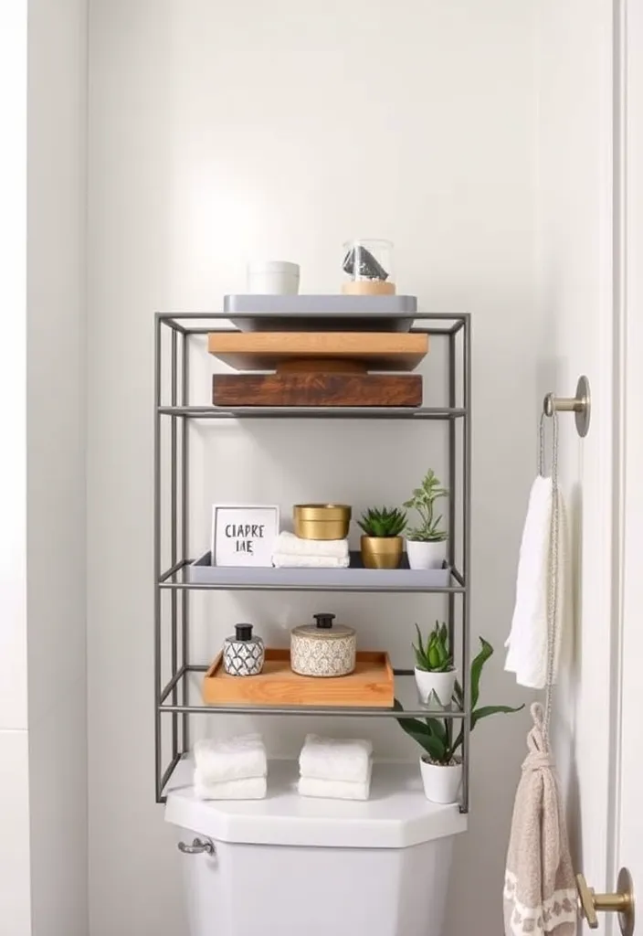 23 Stunning Bathroom Shelf Decor Ideas That Will Transform Your Space! - 17. Textured Tiers