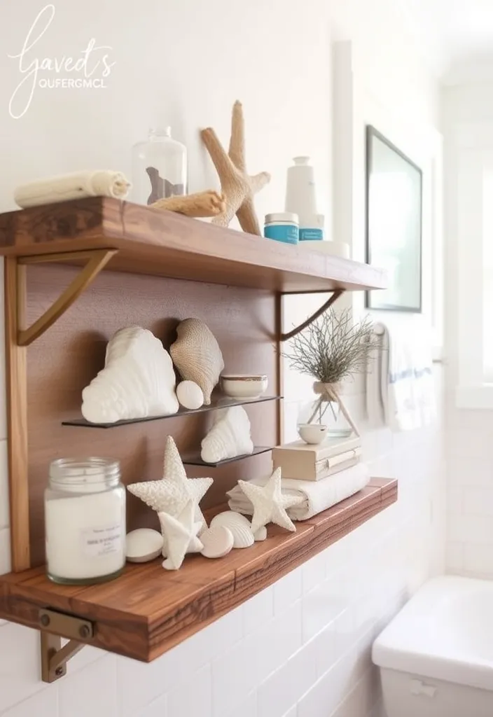 23 Stunning Bathroom Shelf Decor Ideas That Will Transform Your Space! - 21. Ocean-Inspired Decor