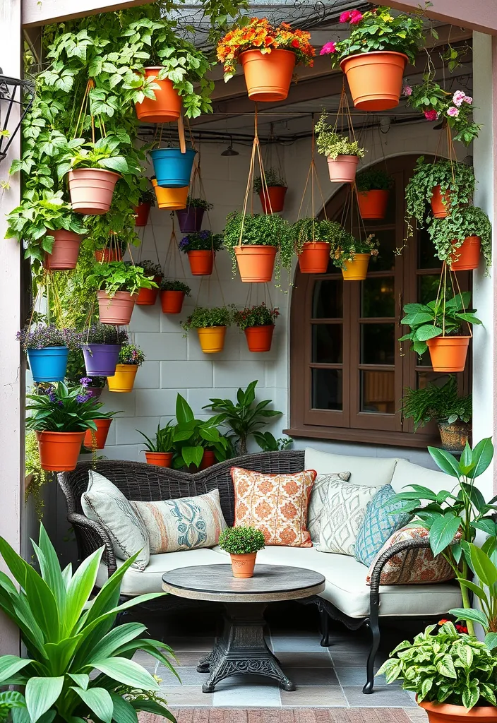 23 Stunning Patio Privacy Ideas That'll Make Your Outdoor Space a Personal Oasis! - 11. Whimsical Hanging Gardens