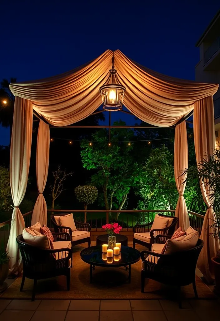 23 Stunning Patio Privacy Ideas That'll Make Your Outdoor Space a Personal Oasis! - 17. Elegant Canopy Structures