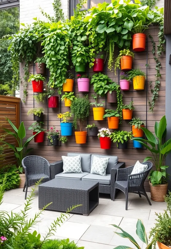 23 Stunning Patio Privacy Ideas That'll Make Your Outdoor Space a Personal Oasis! - 18. Unique Vertical Gardens