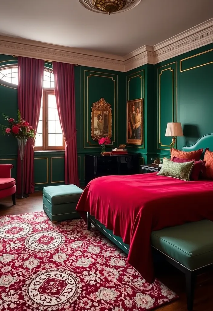 24 Art Deco Bedroom Ideas That Will Inspire Your Next Makeover - 4. Rich Color Palettes