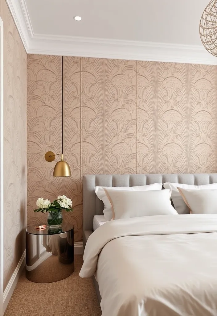 24 Art Deco Bedroom Ideas That Will Inspire Your Next Makeover - 7. Textured Wall Treatments