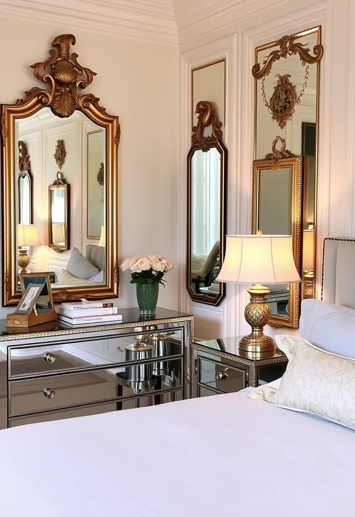 24 Art Deco Bedroom Ideas That Will Inspire Your Next Makeover - 8. Mirrored Surfaces