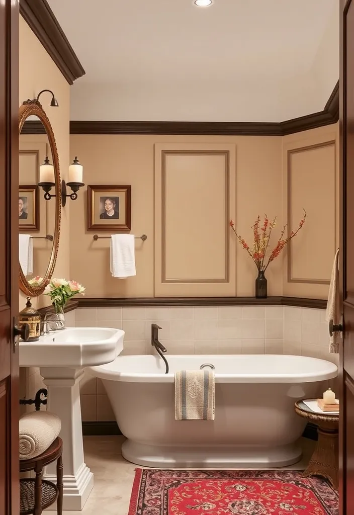 24 Fresh Bathroom Paint Color Ideas That'll Transform Your Space Instantly! - 13. Classic Beige