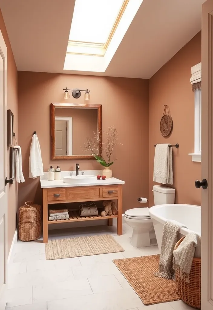 24 Fresh Bathroom Paint Color Ideas That'll Transform Your Space Instantly! - 9. Warm Taupe