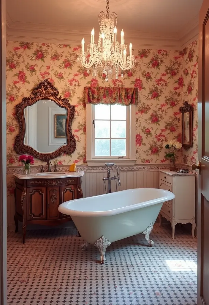 24 Luxury Bathroom Ideas for an Elegant Space That'll Leave You Breathless! - 4. Vintage Glamour