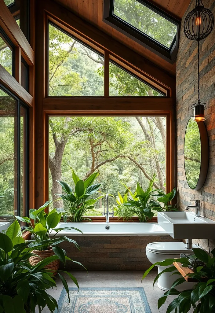 24 Luxury Bathroom Ideas for an Elegant Space That'll Leave You Breathless! - 8. Outdoor-Inspired Design