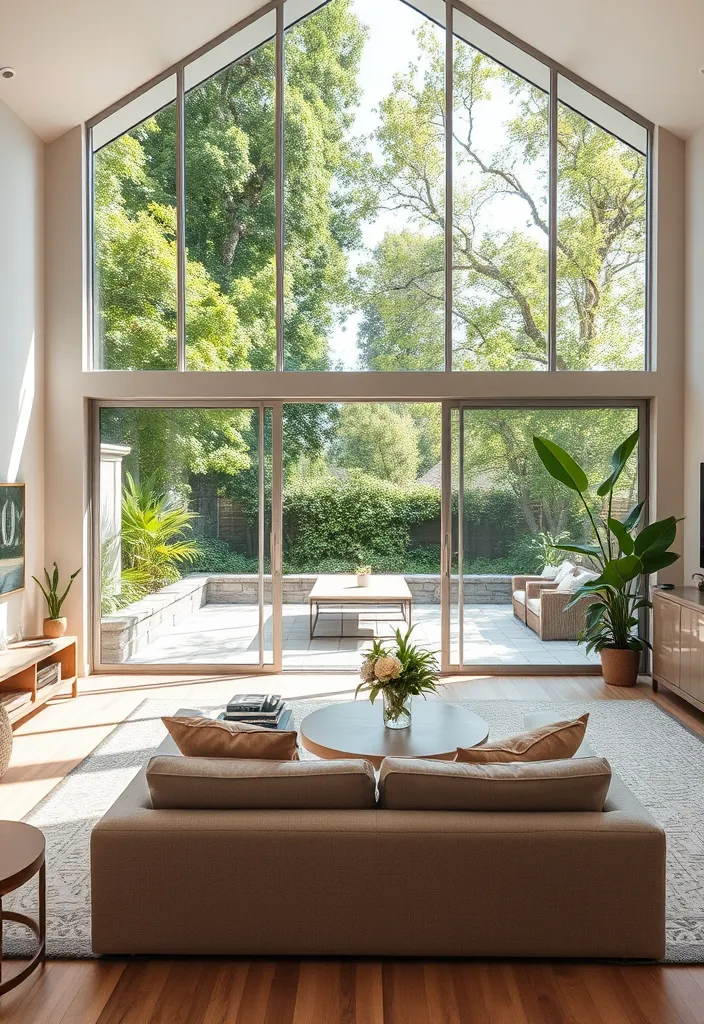 24 Mid Century Modern Living Room Ideas to Inspire Your Next Makeover! - 10. Indoor-Outdoor Connection