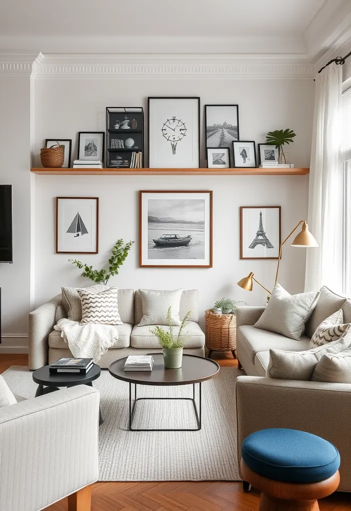 24 Scandinavian Living Room Ideas for Cozy Elegance - 15. Personal Touches