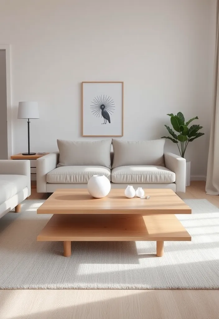 24 Scandinavian Living Room Ideas for Cozy Elegance - 3. Minimalist Furniture