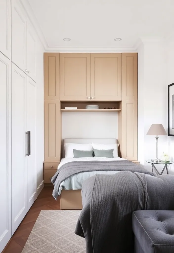 24 Stunning Corner Bed Designs to Maximize Your Space (You’ll Love #12!) - 14. Stylish Corner Murphy Bed