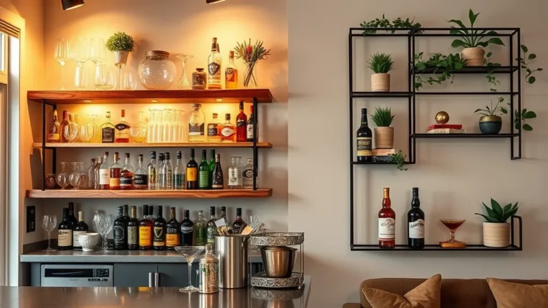 24 Stylish DIY Bar Shelf Ideas for Your Home Bar Designs