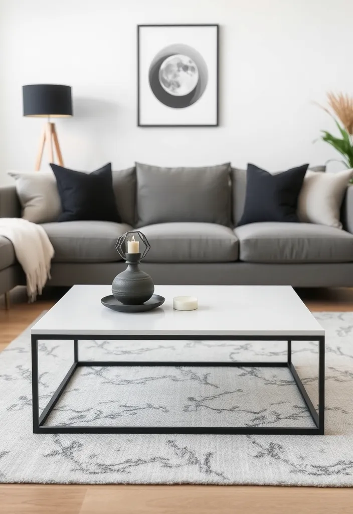 25 Best Chic and Sleek Minimalist Coffee Tables You Need in Your Life! - 15. The Art of Simplicity