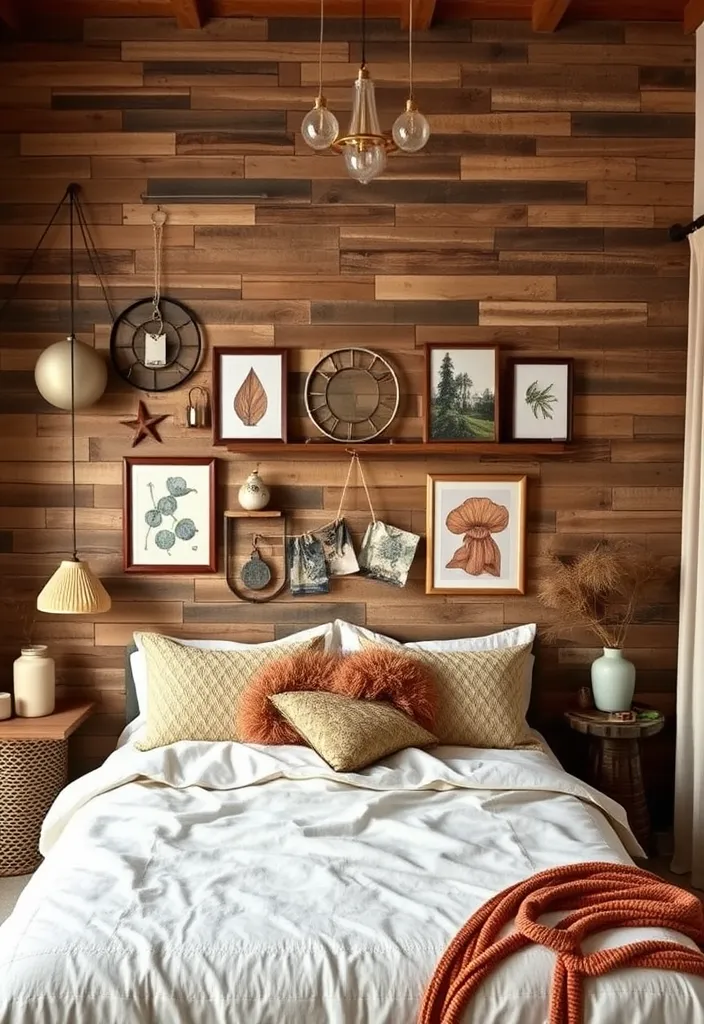 25 Boho Bedroom Ideas: Layer Textures & Eclectic Accents - 16. Textured Walls