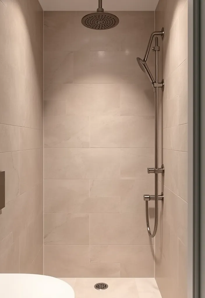 25 Creative Small Bathroom Shower Tile Ideas You'll Love - 19. Understated Elegance