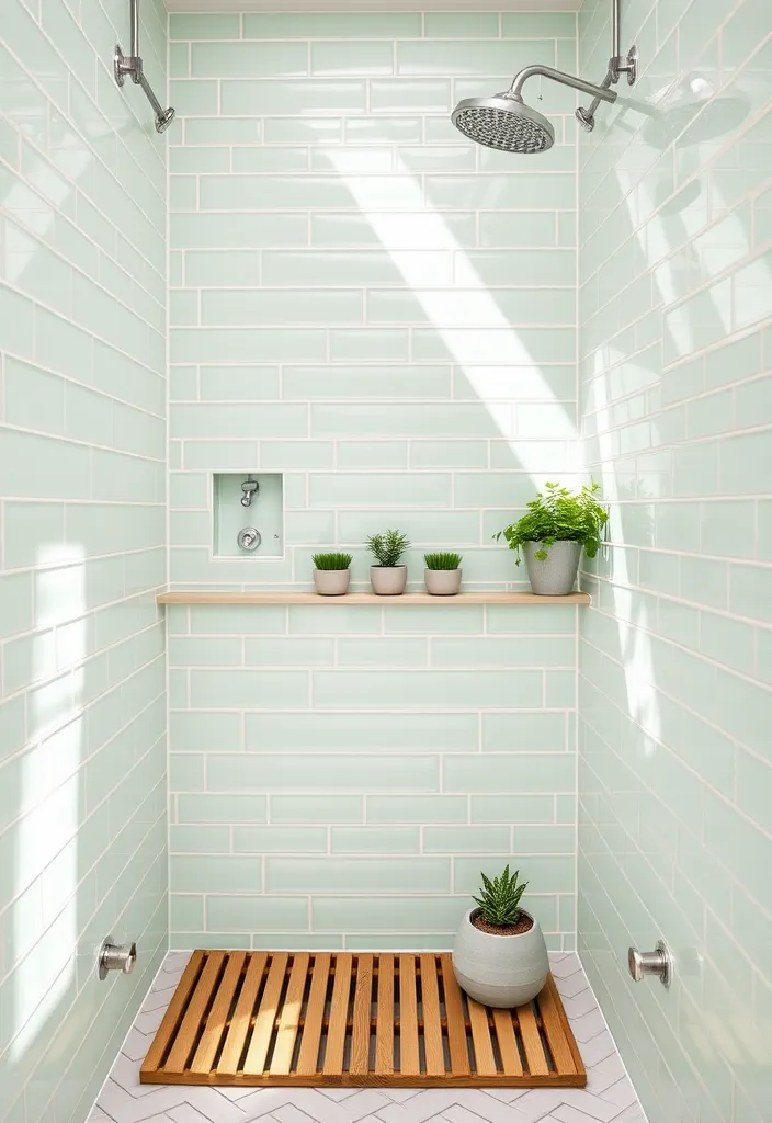 25 Creative Small Bathroom Shower Tile Ideas You'll Love - 2. Soft Pastel Shades