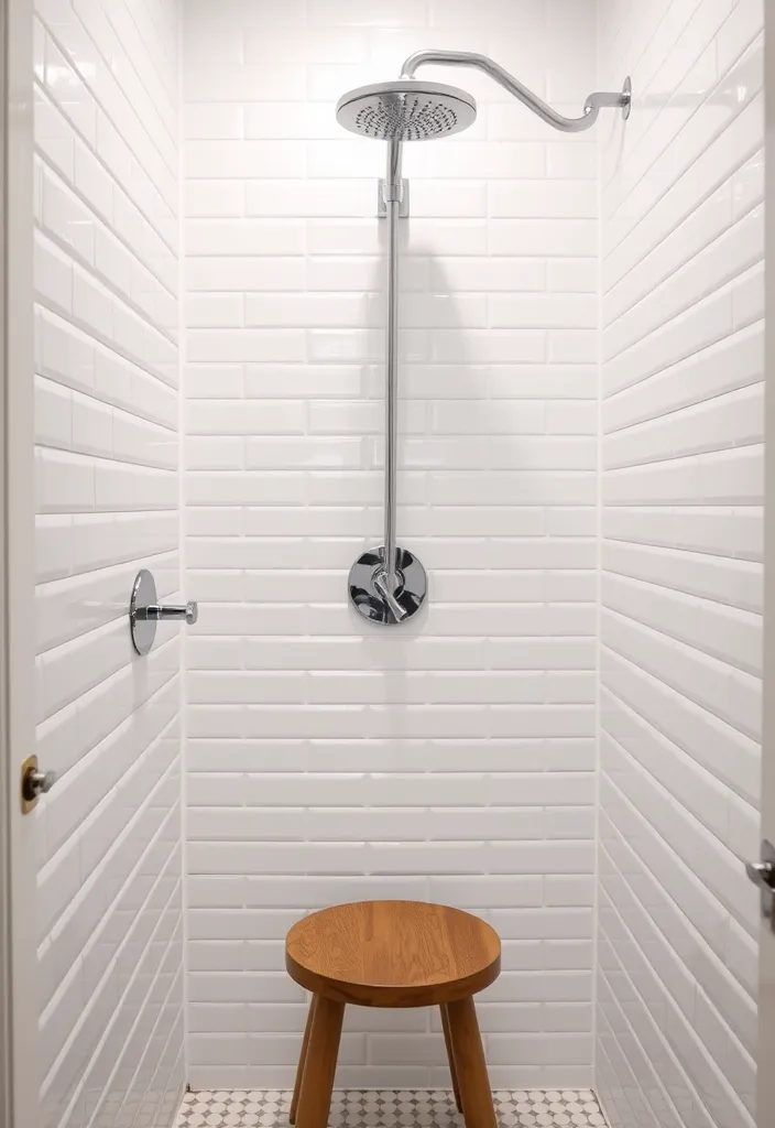 25 Creative Small Bathroom Shower Tile Ideas You'll Love - 4. Classic Subway Tiles