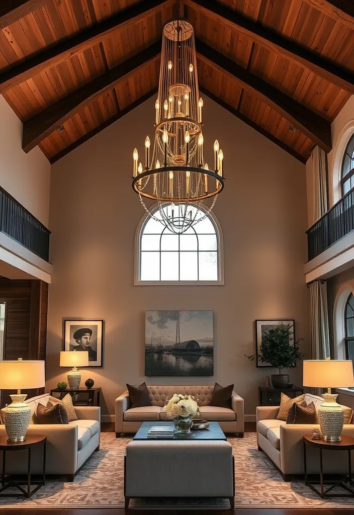 25 Joanna Gaines's Living Room Ideas That Will Transform Your Space (You Won't Believe #12!) - 3. Statement Lighting