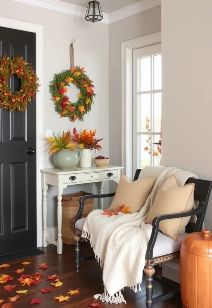 25 Stunning Entryway Decor Ideas to Transform Your Home from Drab to Fab! - 10. Seasonal Decor Swaps