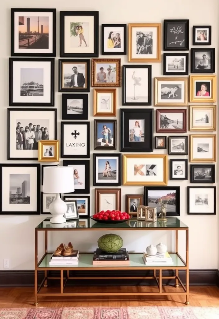 25 Stunning Entryway Decor Ideas to Transform Your Home from Drab to Fab! - 6. Gallery Wall