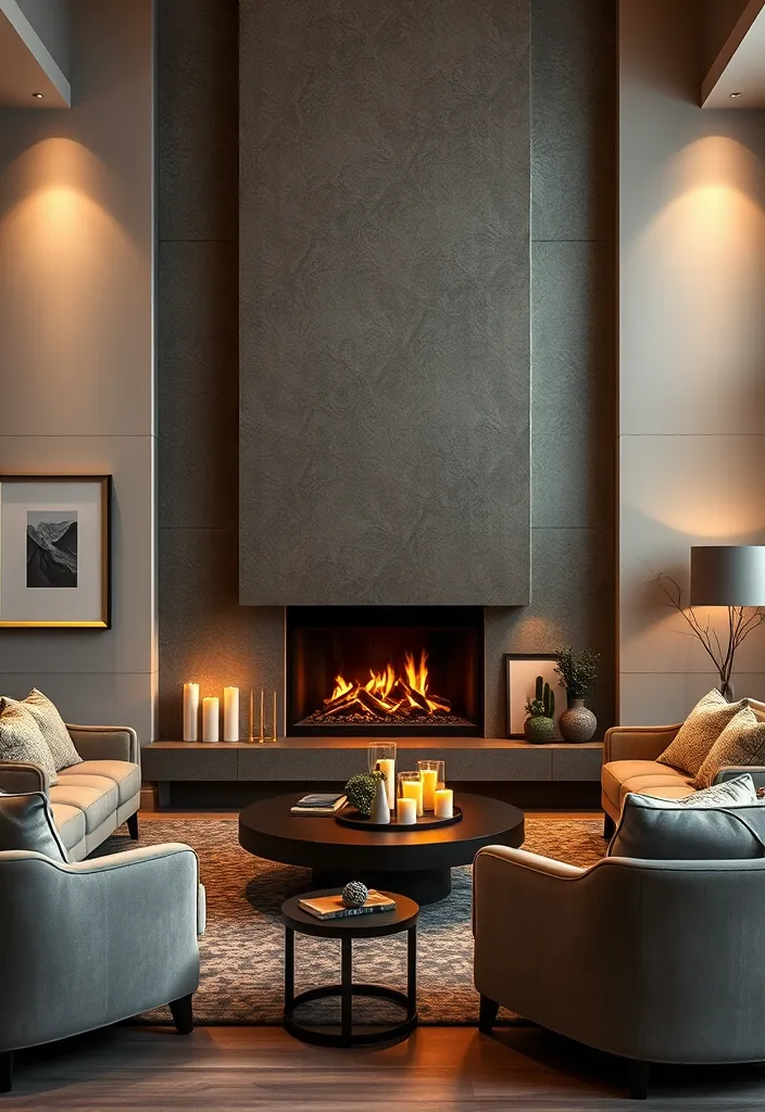 25 Stunning Luxury White Living Rooms That Will Make Your Jaw Drop - 13. Cozy Fireplaces