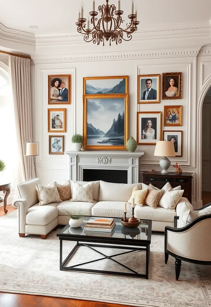 25 Stunning Luxury White Living Rooms That Will Make Your Jaw Drop - 15. Personal Touches