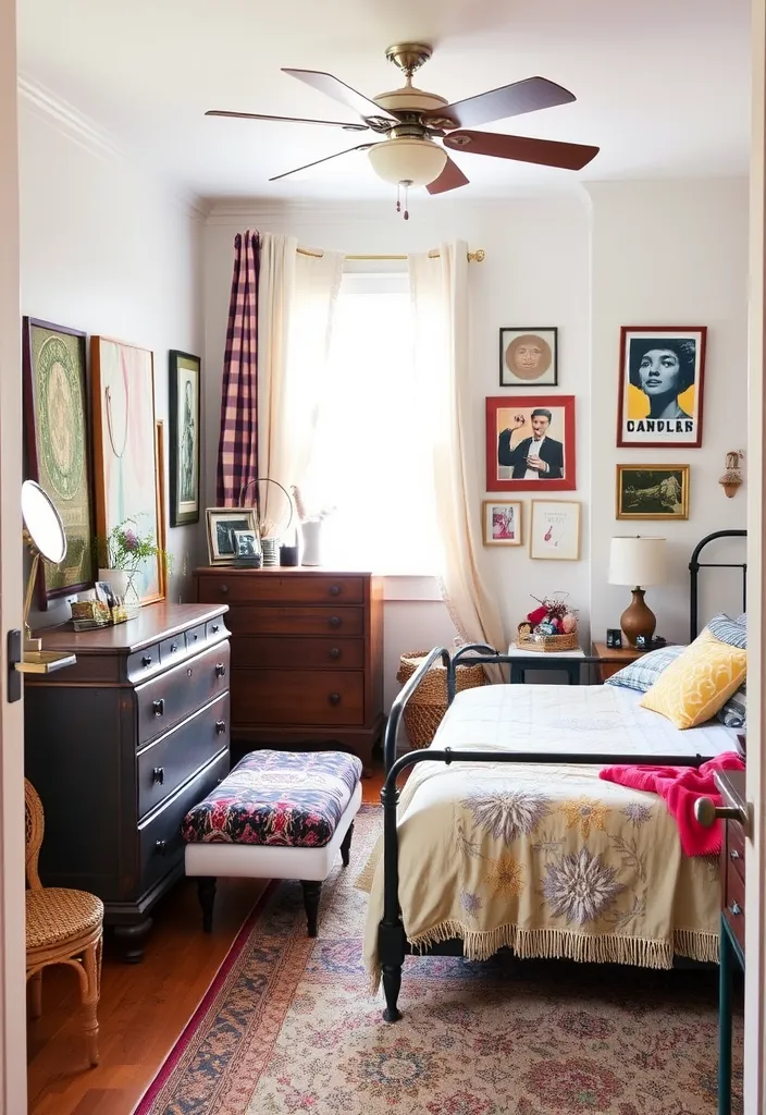 26 Cozy Rustic Bedroom Ideas That Will Inspire Your Next Home Makeover! - 13. Eclectic Mix