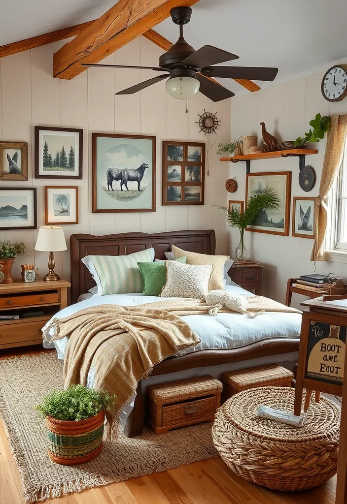 26 Cozy Rustic Bedroom Ideas That Will Inspire Your Next Home Makeover! - 25. Outdoor-Inspired Decor