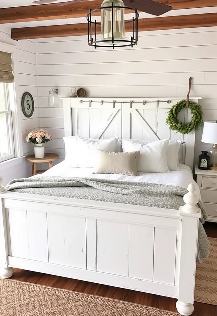 26 Cozy Rustic Bedroom Ideas That Will Inspire Your Next Home Makeover! - 7. Farmhouse Style