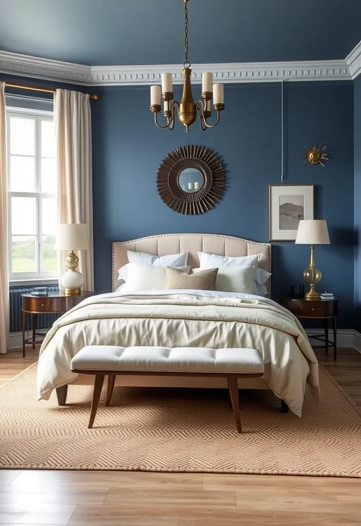 26 French Blue Bedroom Ideas for Timeless Elegance That Will Leave You Breathless! - 10. Sophisticated Neutrals