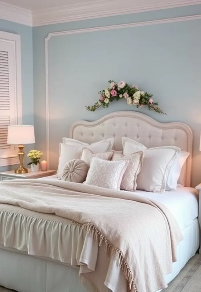 26 French Blue Bedroom Ideas for Timeless Elegance That Will Leave You Breathless! - 7. Romantic Retreat