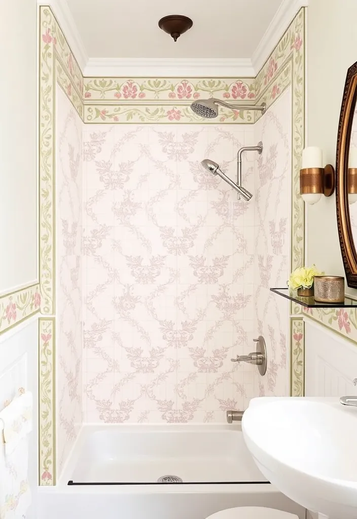 26 Stylish Shower Tile Trim Ideas That Will Transform Your Bathroom into a Spa Oasis! - 9. Vintage-inspired Trim