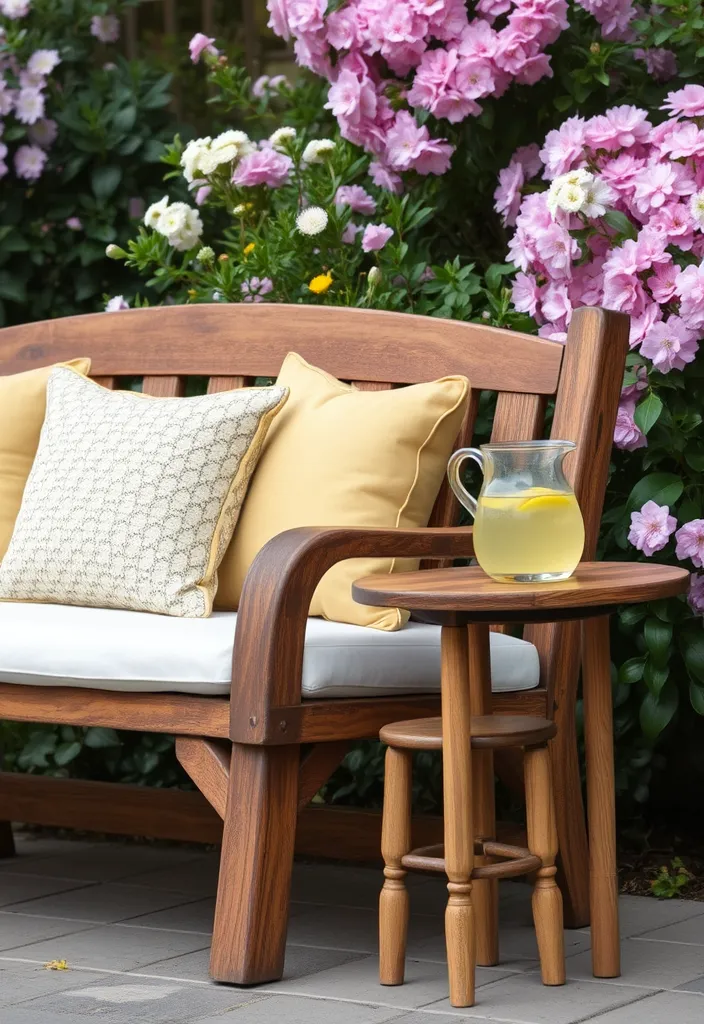 27 Charming Spring Front Porch Decor Ideas That'll Make Your Neighbors Green with Envy! - 12. Rustic Bench Seating