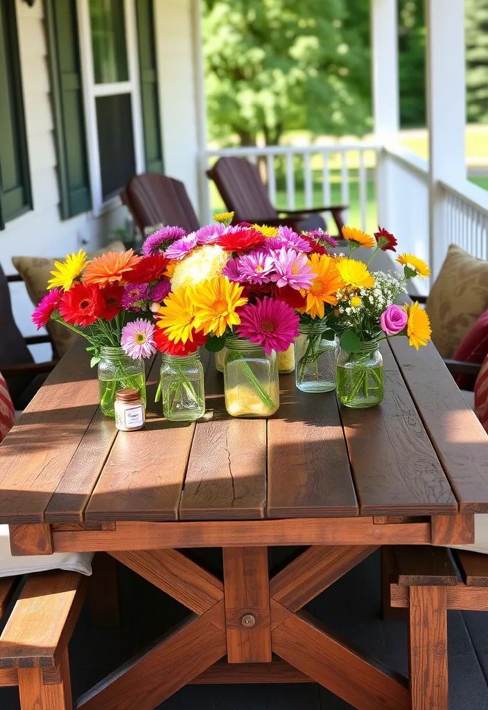 27 Charming Spring Front Porch Decor Ideas That'll Make Your Neighbors Green with Envy! - 16. Seasonal Table Centerpieces