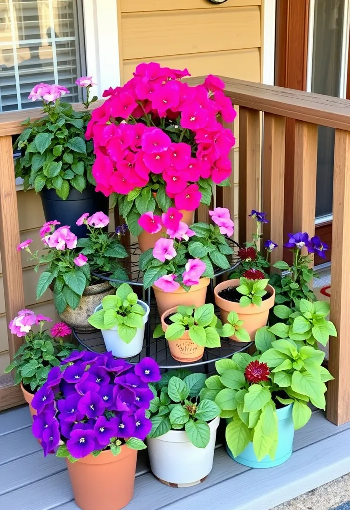 27 Charming Spring Front Porch Decor Ideas That'll Make Your Neighbors Green with Envy! - 2. Potted Plant Paradise